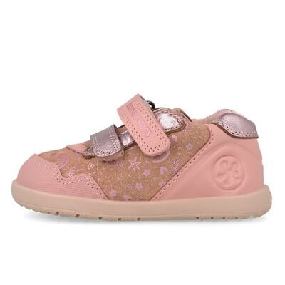 Biomecanics Παιδικά Ανατομικά Δερμάτινα Sneakers 261163-C193-PETALO - ΡΟΖ