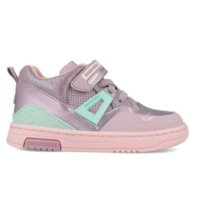 Biomecanics Παιδικά Δερμάτινα Sneakers High 261212-C854-VIOLETA - ΜΩΒ/ΛΙΛΑ