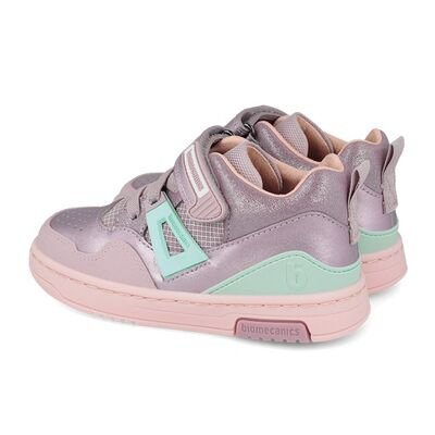 Biomecanics Παιδικά Δερμάτινα Sneakers High 261212-C854-VIOLETA - ΜΩΒ/ΛΙΛΑ