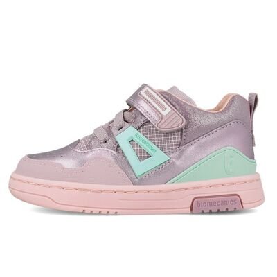 Biomecanics Παιδικά Δερμάτινα Sneakers High 261212-C854-VIOLETA - ΜΩΒ/ΛΙΛΑ