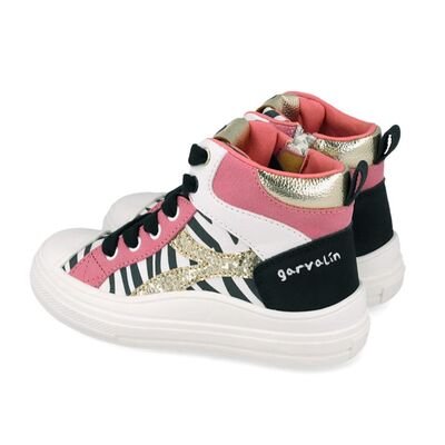 Garvalin Παιδικά Ανατομικά Sneakers High 261553-A050-BLANCO - ΛΕΥΚΟ