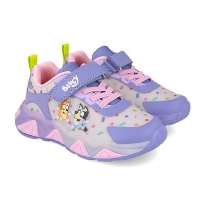 Garvalin Παιδικά Ανατομικά Sneakers BLUEY ΦΩΤΑΚΙΑ 261855-B164-LILA - ΜΩΒ/ΛΙΛΑ