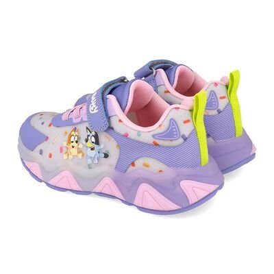 Garvalin Παιδικά Ανατομικά Sneakers BLUEY ΦΩΤΑΚΙΑ 261855-B164-LILA - ΜΩΒ/ΛΙΛΑ