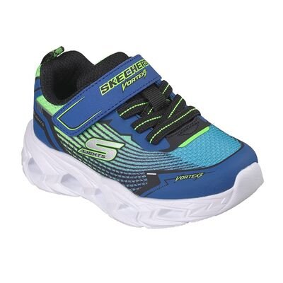 SKECHERS Παιδικά Sneakers με ΦΩΤΑΚΙΑ VORTEX 3.0 black/blue/lime 400590N-BBLM - ΜΠΛΕ