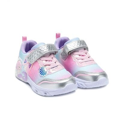LELLI KELLY Παιδικά Sneakers με ΦΩΤΑΚΙΑ LKAL5732-AG01 VIVIENNE ARGENTO - ΑΣΗΜΙ