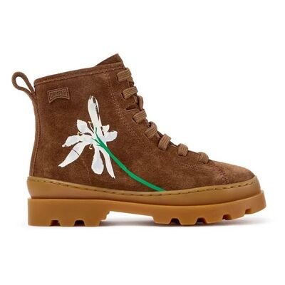 Camper Παιδικά Δερμάτινα Μποτάκια Twins K900179-037 BROWN - ΚΑΦΕ