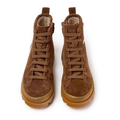 Camper Παιδικά Δερμάτινα Μποτάκια Twins K900179-037 BROWN - ΚΑΦΕ