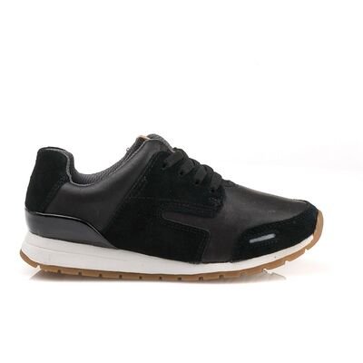 Clarks Myles Street black leather 26135796