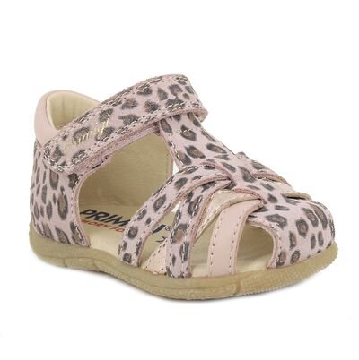 PRIMIGI Παιδικά Ανατομικά Δερμάτινα Παπουτσοπέδιλα 1413122 cipria - ΡΟΖ/ΛΕΟΠΑΡ