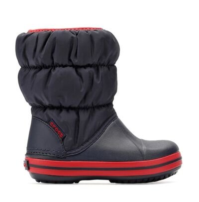 CROCS WINTER PUFF BOOT KIDS NAVY/RED 14613-485 - ΜΠΛΕ/ΚΟΚΚΙΝΟ