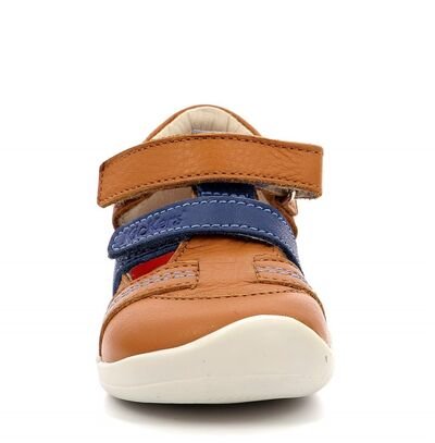 Kickers Wafel 927210-10-116 camel bleu - ΚΑΦΕ/ΚΑΜΕΛ