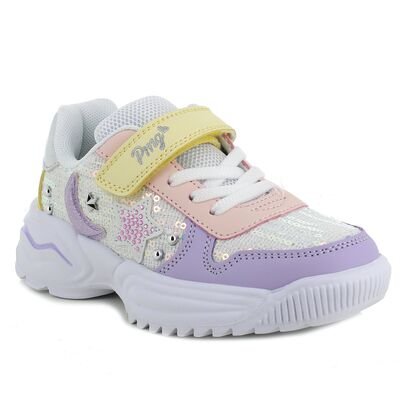 PRIMIGI Παιδικά Ανατομικά Sneakers 1467022 bianco/viola - ΛΕΥΚΟ/ΠΟΛΥΧΡΩΜΟ