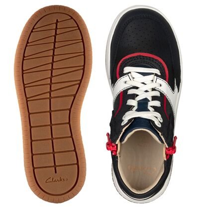 Clarks Fawn Peak K navy leather 26159000 - ΜΠΛΕ