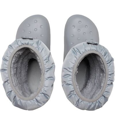 CROCS CLASSIC NEO PUFF BOOT KIDS LIGHT GREY 207684-007 - ΓΚΡΙ