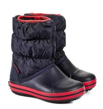 CROCS WINTER PUFF BOOT KIDS NAVY/RED 14613-485 - ΜΠΛΕ/ΚΟΚΚΙΝΟ