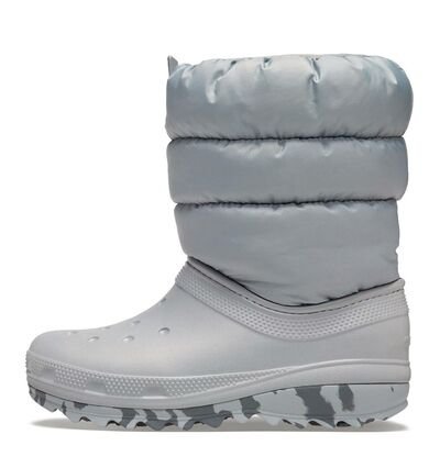 CROCS CLASSIC NEO PUFF BOOT KIDS LIGHT GREY 207684-007 - ΓΚΡΙ