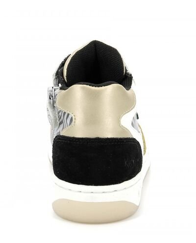 Kickers Kicklax jaune noir zebre 910880-30-73 - ΜΑΥΡΟ/ΧΡΥΣΟ