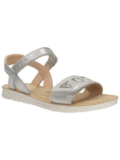 Clarks Mimo Magic Jnr 26117466 silver leather