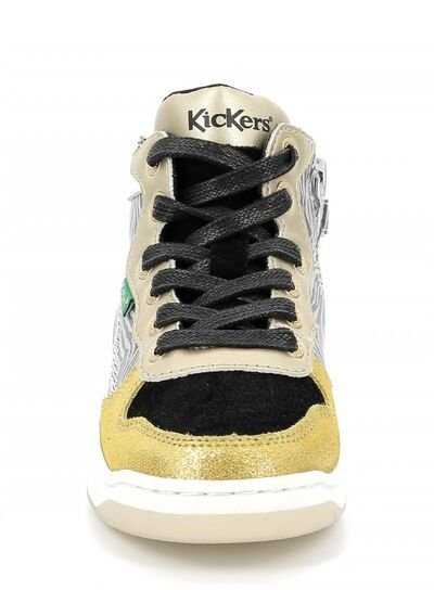 Kickers Kicklax jaune noir zebre 910880-30-73 - ΜΑΥΡΟ/ΧΡΥΣΟ