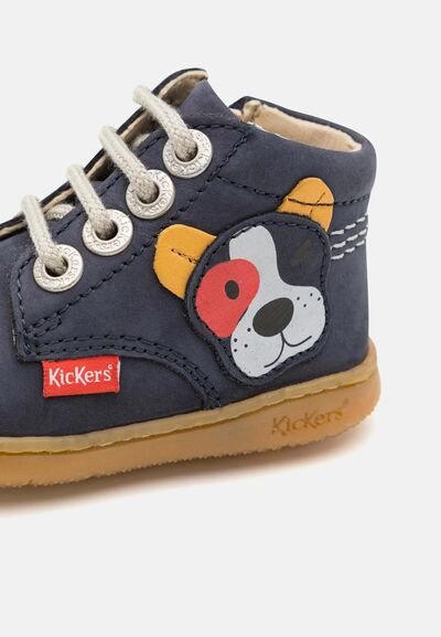Kickers Παιδικά Δερμάτινα Ανατομικά Μποτάκια Kickbillista marine chien 947592-10-103 - ΜΠΛΕ